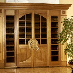 Витраж с колоннами "Парадный"